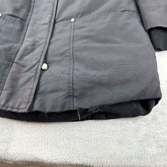 Moose Knuckles Black Down with Fur Jacket Women's Size S - Picture 14 of 16